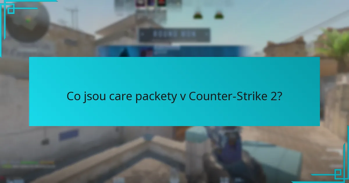 Jak se předpovídají dropy care paketů?