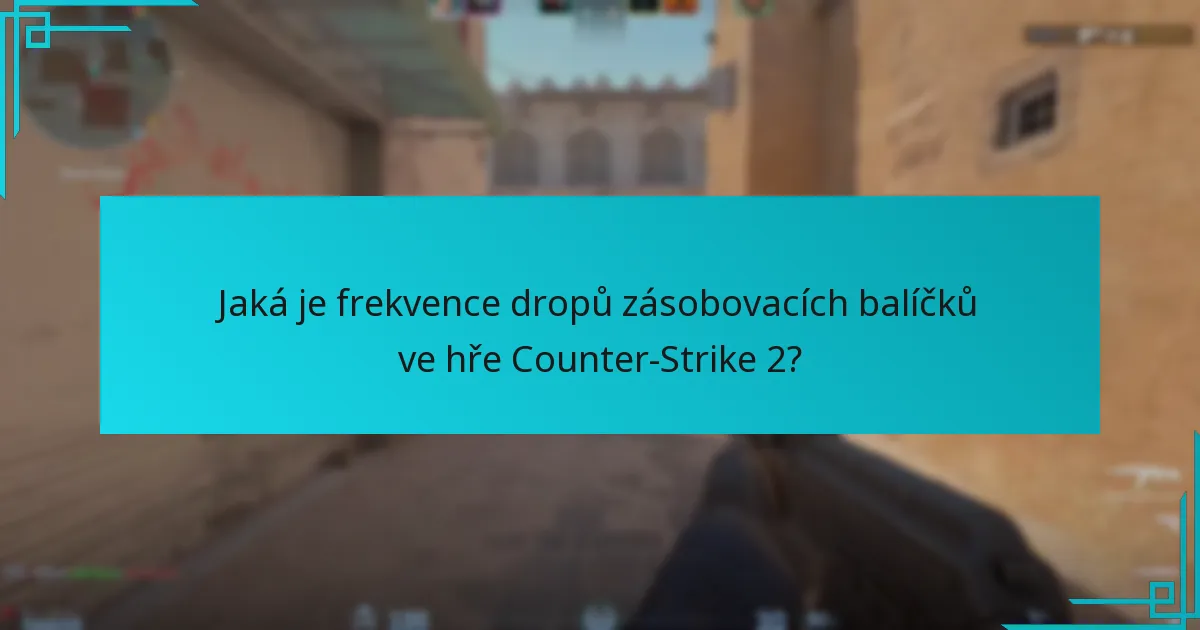Jak se frekvence dropů zásobovacích balíčků srovnává s jinými hrami?